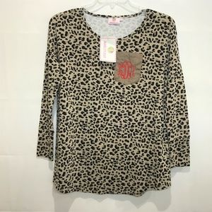 MARLEY LILLY Women’s S/M Leopard Print Top